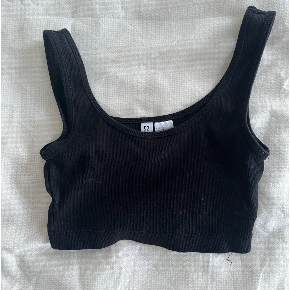 Black tank top
